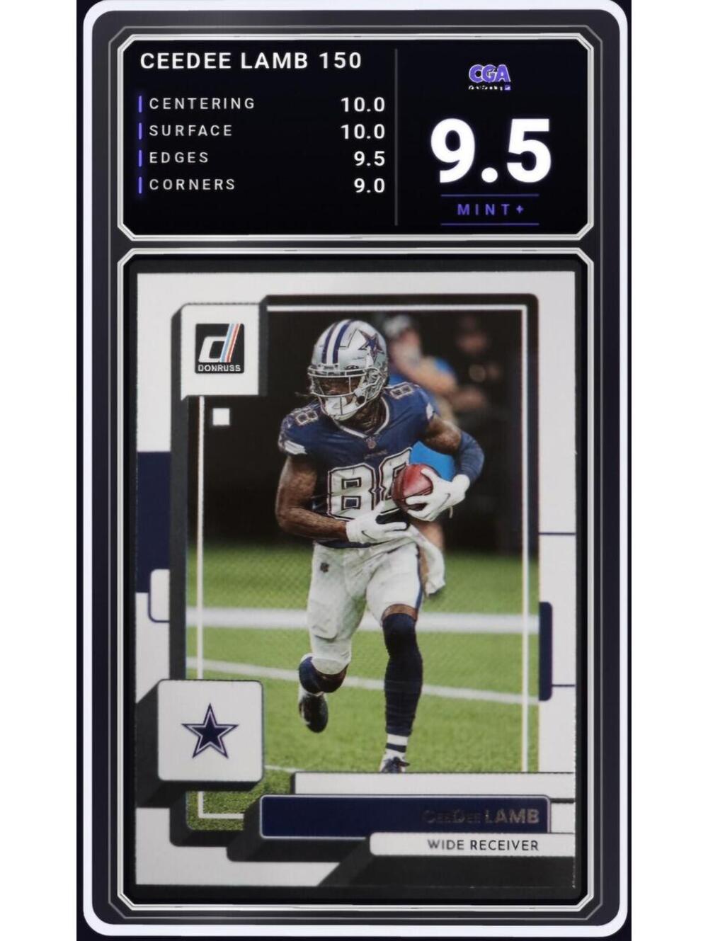 2022 Panini Donruss #150 CeeDee Lamb Dallas Cowboys NFL - CGA 9.5 Digital Grade